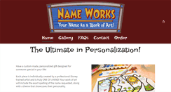 Desktop Screenshot of name-works.com